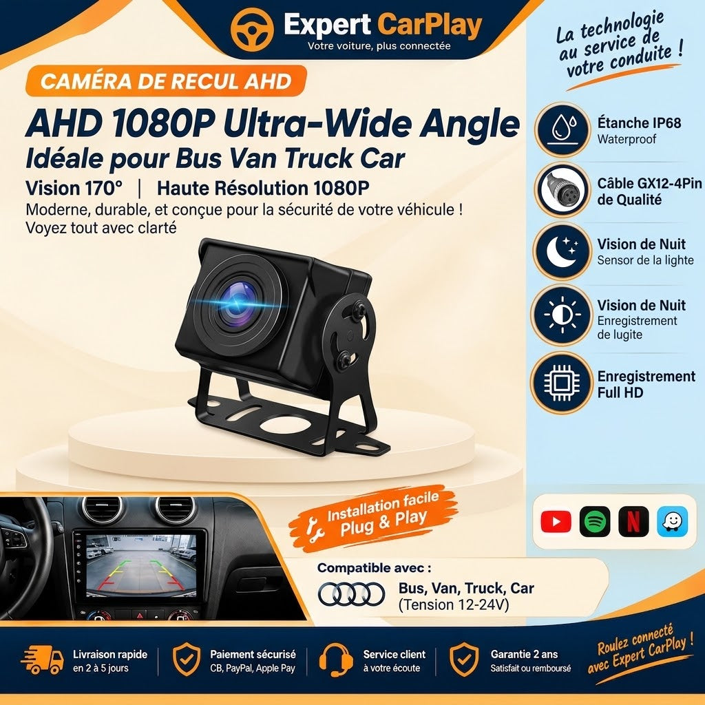 Caméra de Recul HD 1080