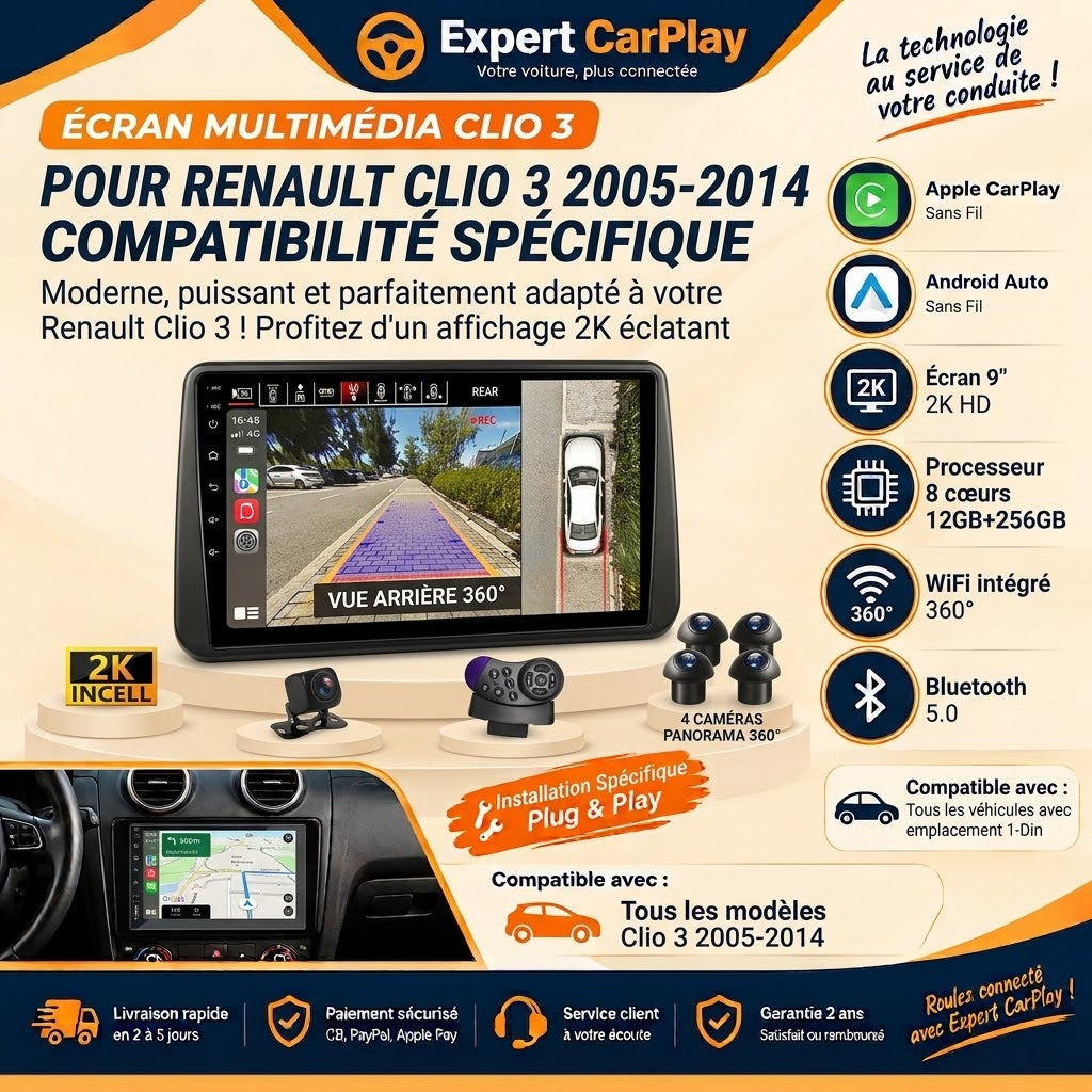 CarPlay Renault Clio 3 2005 _2014