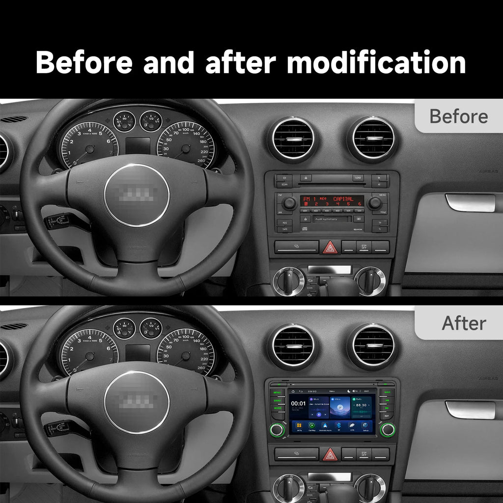 Écran CarPlay Android Auto Audi A3/S3/RS3