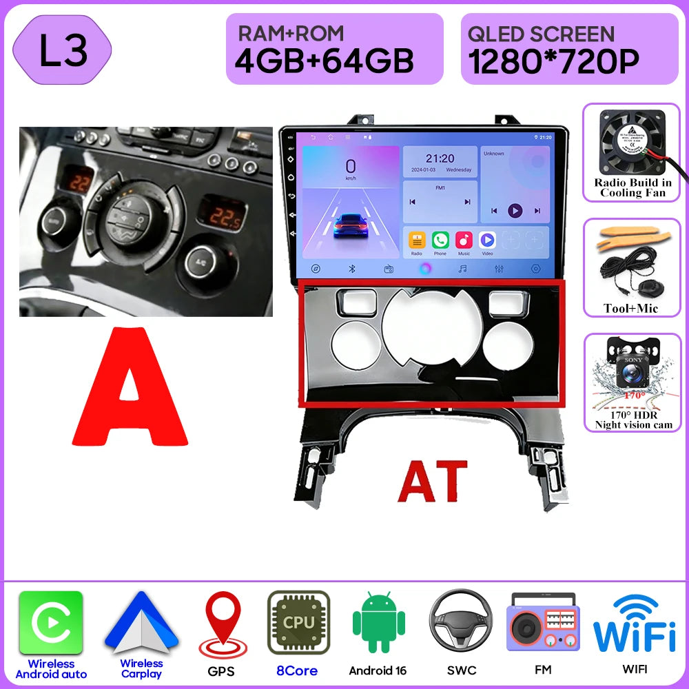 CarPlay Peugeot 3008 5008 2009-2016
