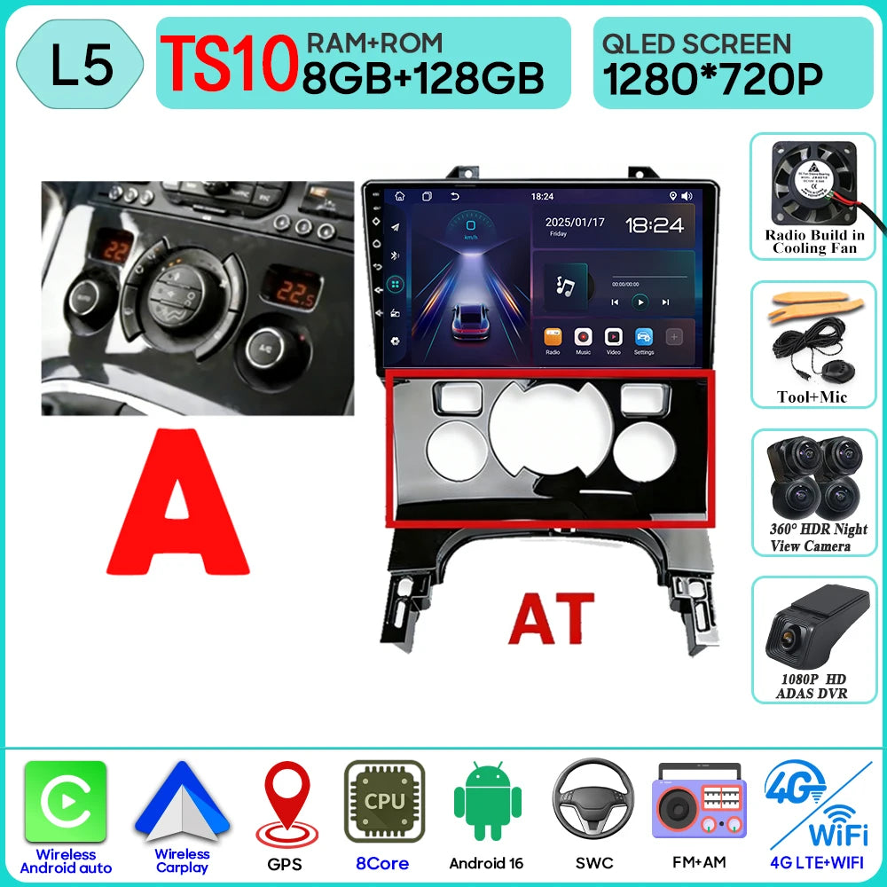 CarPlay Peugeot 3008 5008 2009-2016