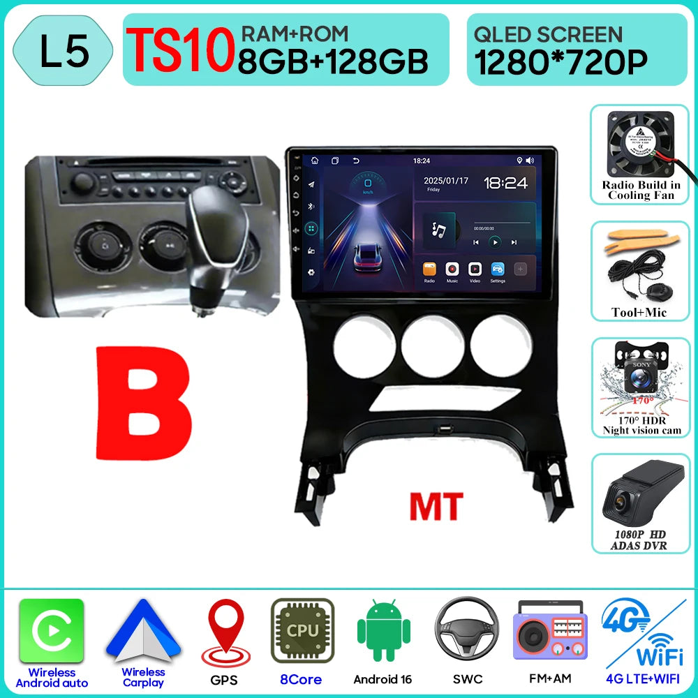 CarPlay Peugeot 3008 5008 2009-2016