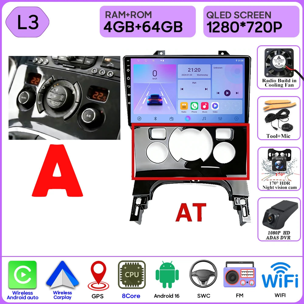 CarPlay Peugeot 3008 5008 2009-2016