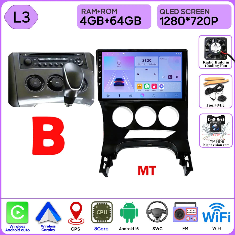CarPlay Peugeot 3008 5008 2009-2016