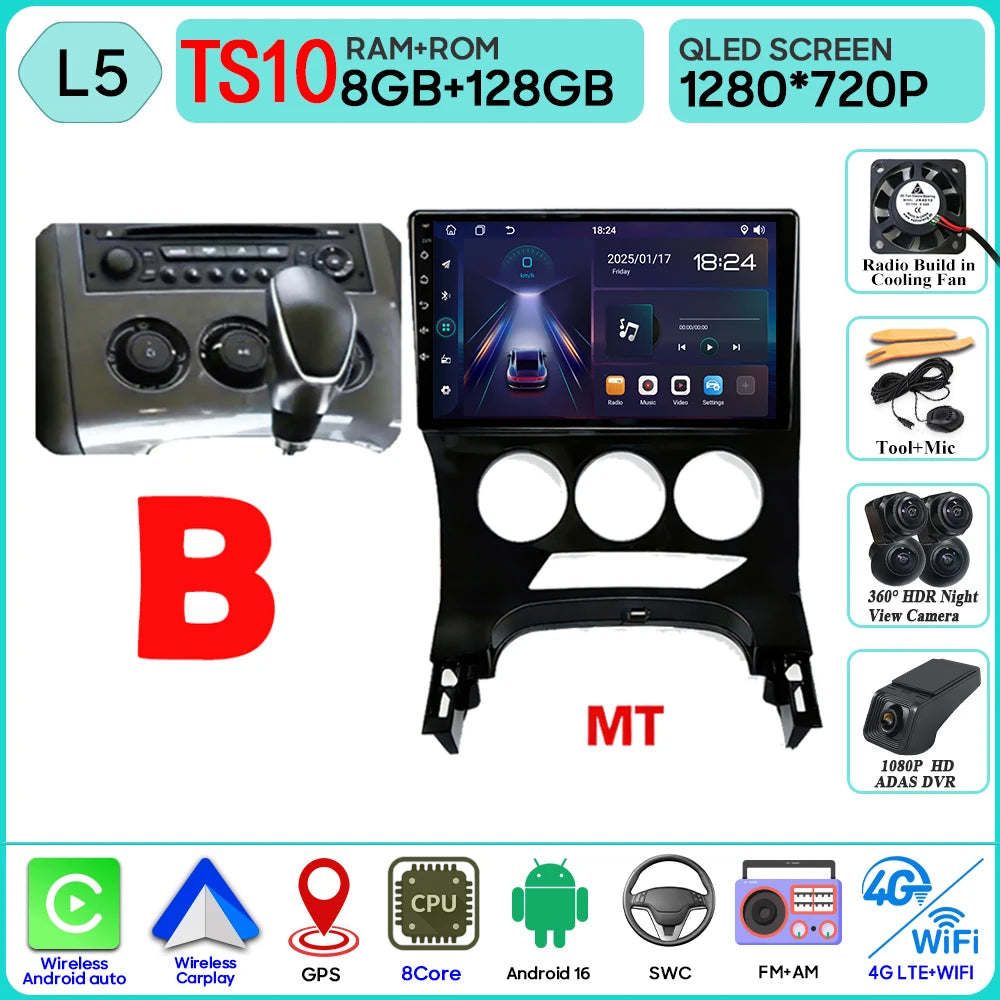 CarPlay Peugeot 3008 5008 2009-2016