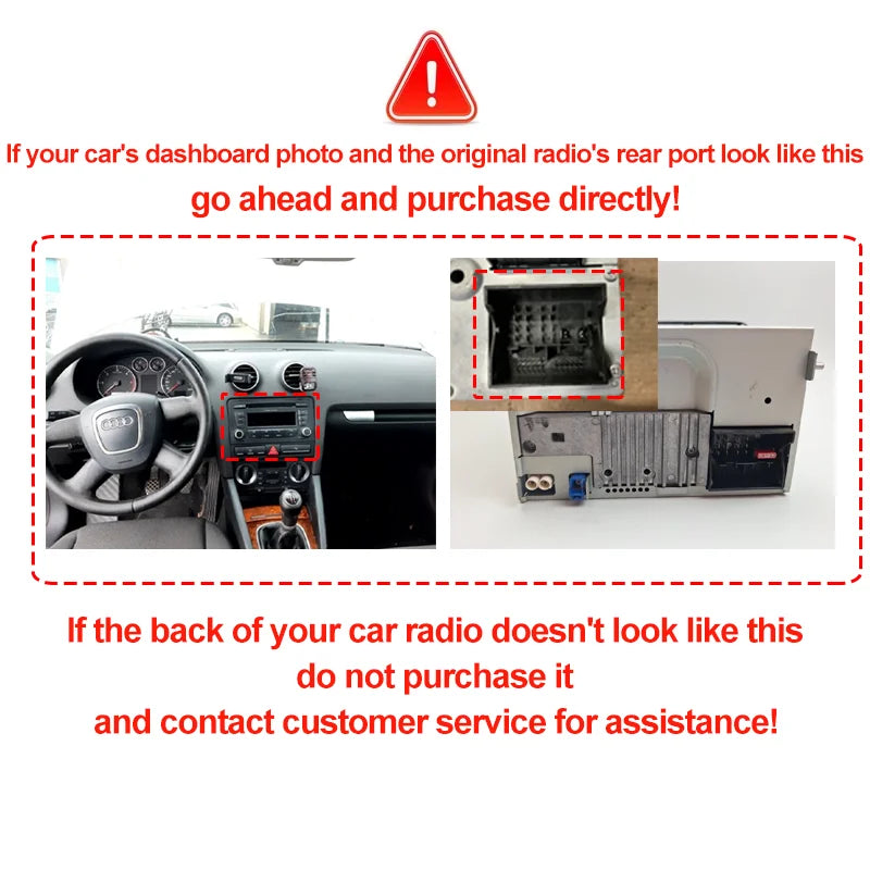 Autoradio CarPlay Android 12 Audi A3 2003-2013