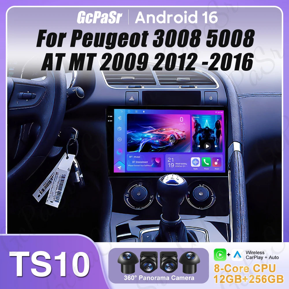 CarPlay Peugeot 3008 5008 2009-2016