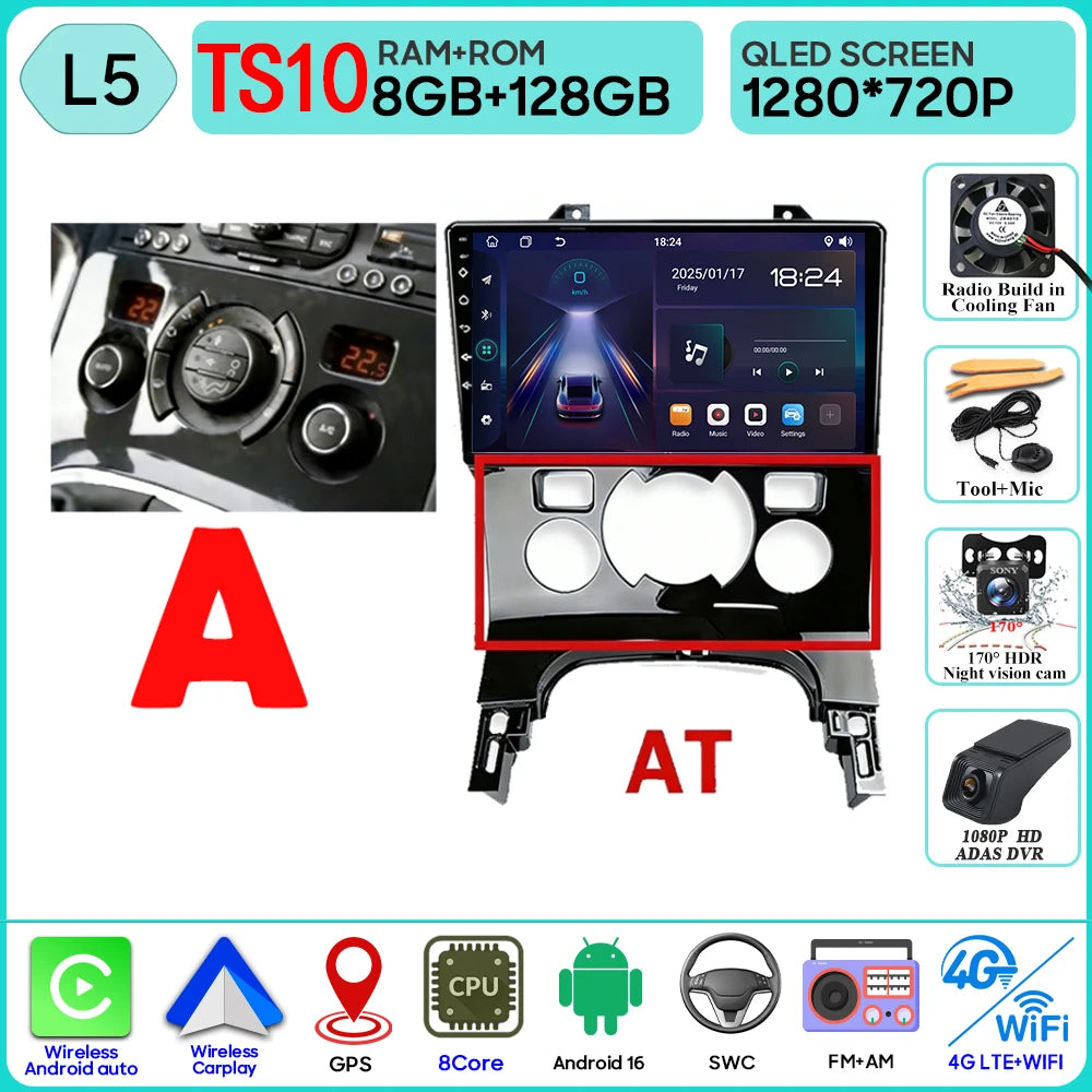 CarPlay Peugeot 3008 5008 2009-2016