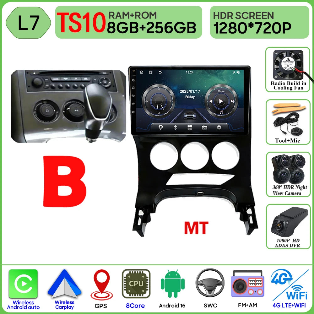 CarPlay Peugeot 3008 5008 2009-2016
