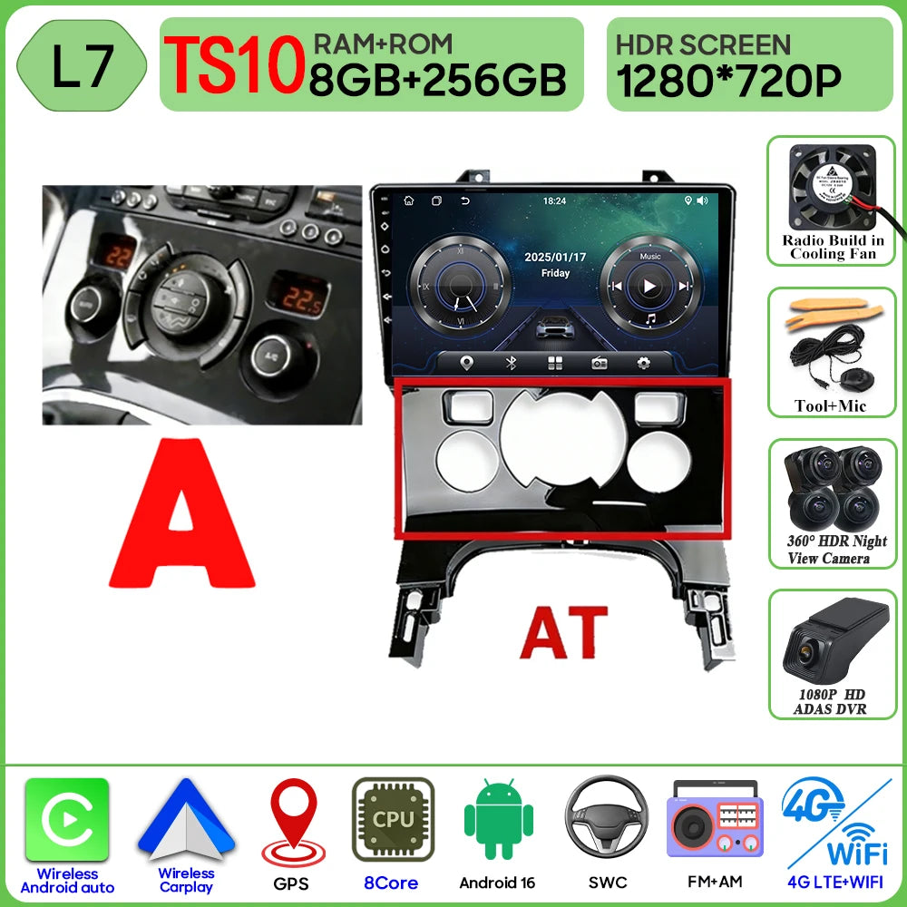 CarPlay Peugeot 3008 5008 2009-2016